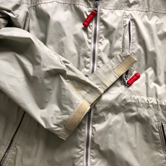 ANGELO LITRICO OUTDOOR ACTIVES MEN'S GRAY WINDBREAKER HOODED JACKET SIZE M DB - Picture 10 of 11